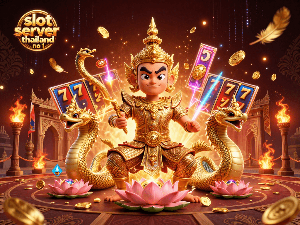 Witness thrilling gameplay at slot server thailand no 1 with vibrant 3D Thai theme and jackpot excitement.