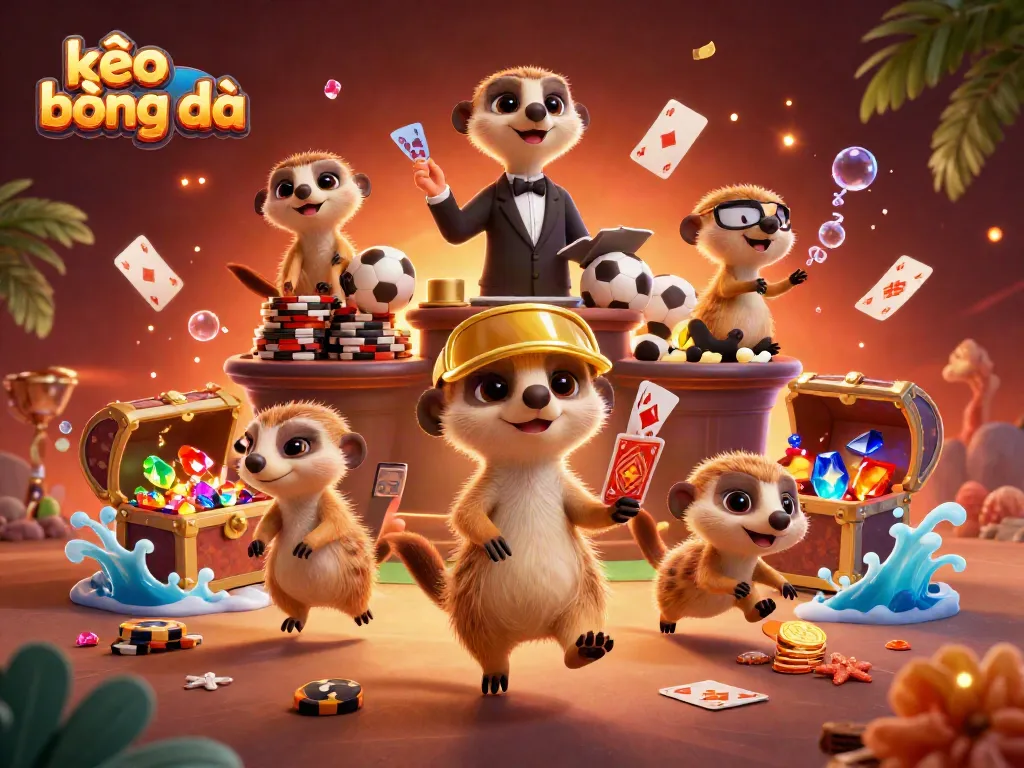 Bettors engage with dynamic kèo bóng đá gameplay and excitement in a vibrant casino scene.