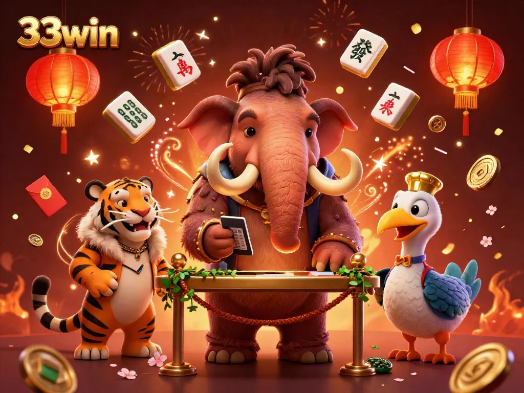 Join the excitement at 33win with our unique casino characters welcoming VIP guests.