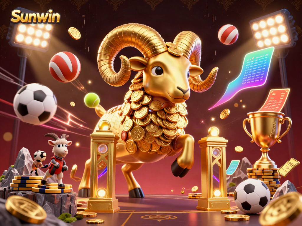 Engage in thrilling gameplay at Sunwin's vibrant online casino with animated elements.