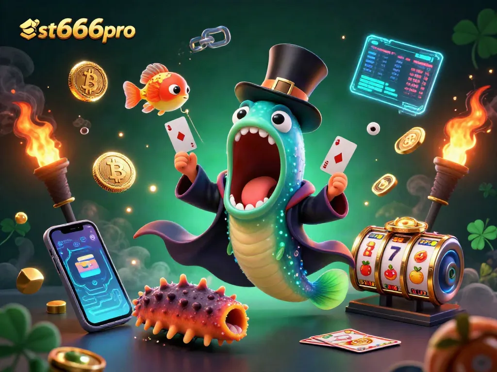 Experience st666pro's captivating casino magic with lively characters and vibrant elements.